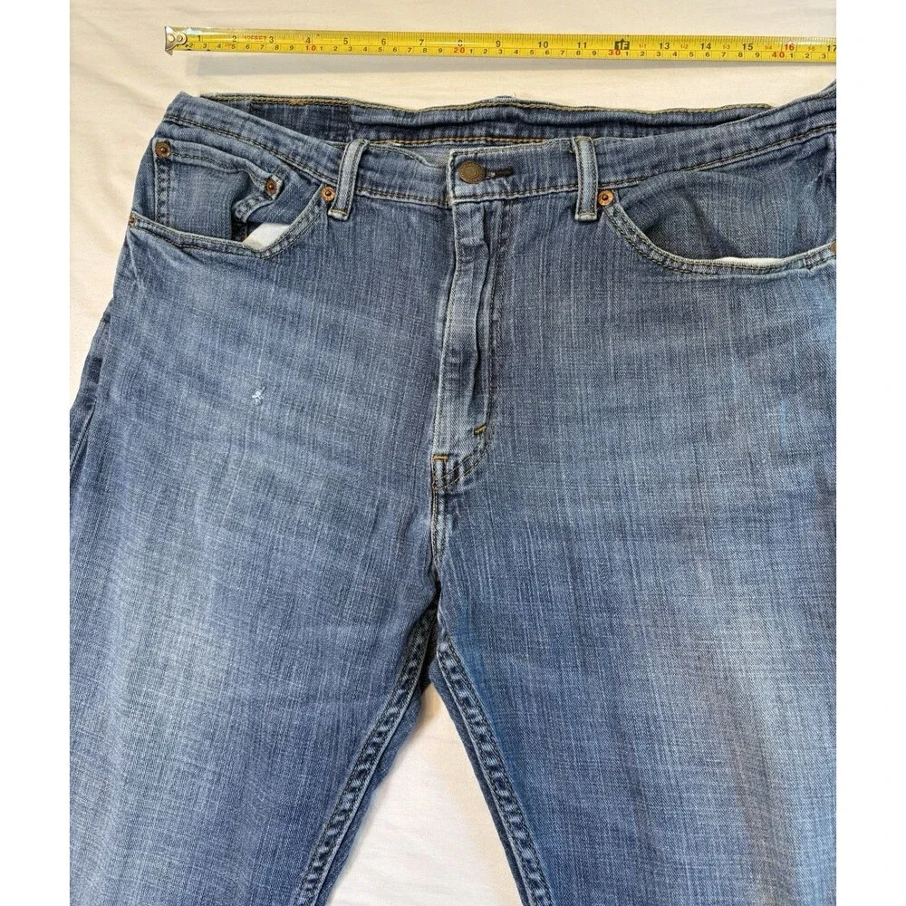 Levi’s 505 Regular Fit Jeans Men’s 36x30 Light Wash Straight Leg Blue Denim EUC